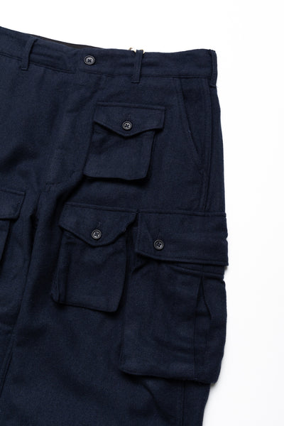 FA Pant Solid Poly Wool Flannel - Navy