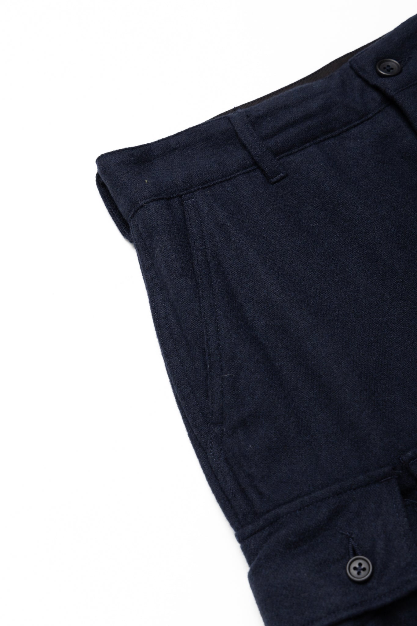FA Pant Solid Poly Wool Flannel - Navy