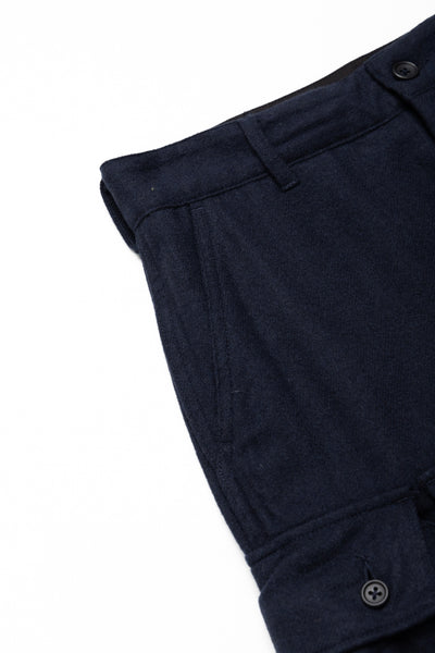 FA Pant Solid Poly Wool Flannel - Navy