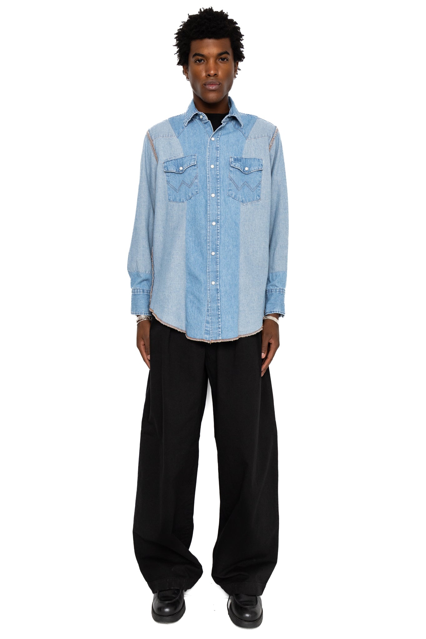 OLD PARK × MINEDENIM Inside-Out Western Shirt