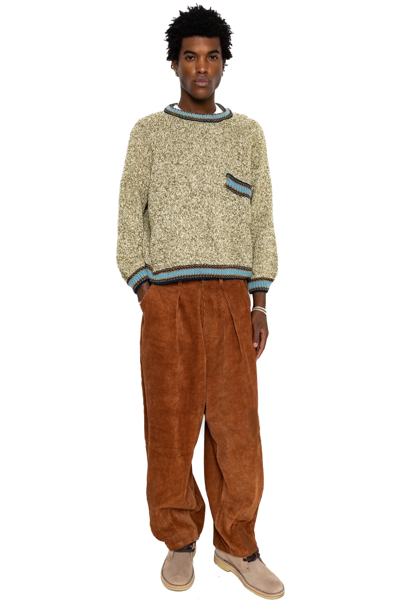Bulb Knit Jumper - Twisted Olive