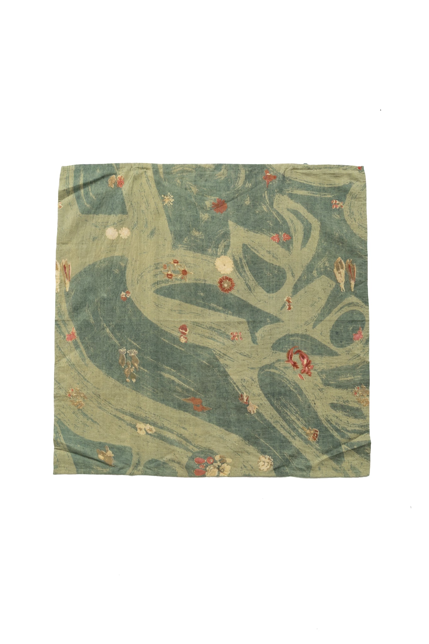 Natural Dyed Handkerchief - Leaf Green