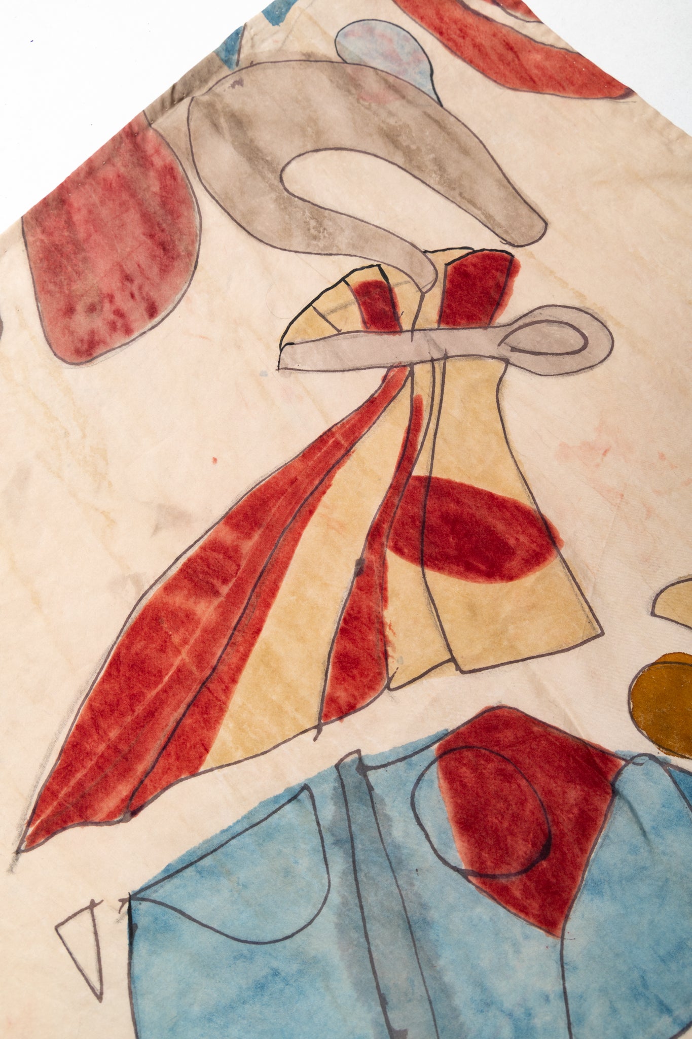 Hand Painted Handkerchief - Whiskey Gold