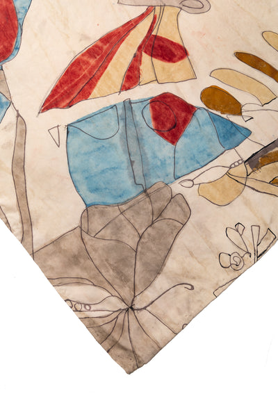Hand Painted Handkerchief - Whiskey Gold