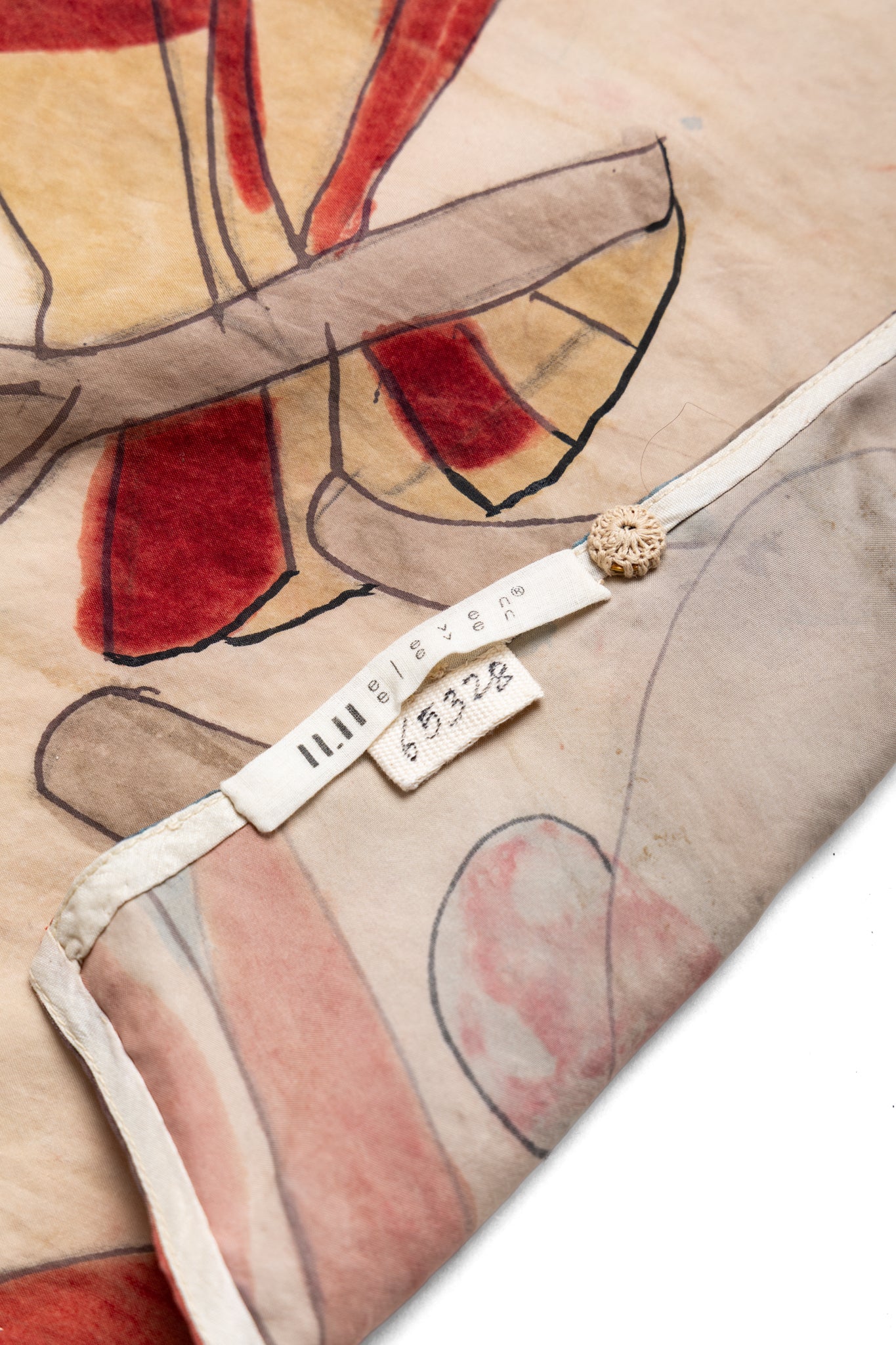 Hand Painted Handkerchief - Whiskey Gold