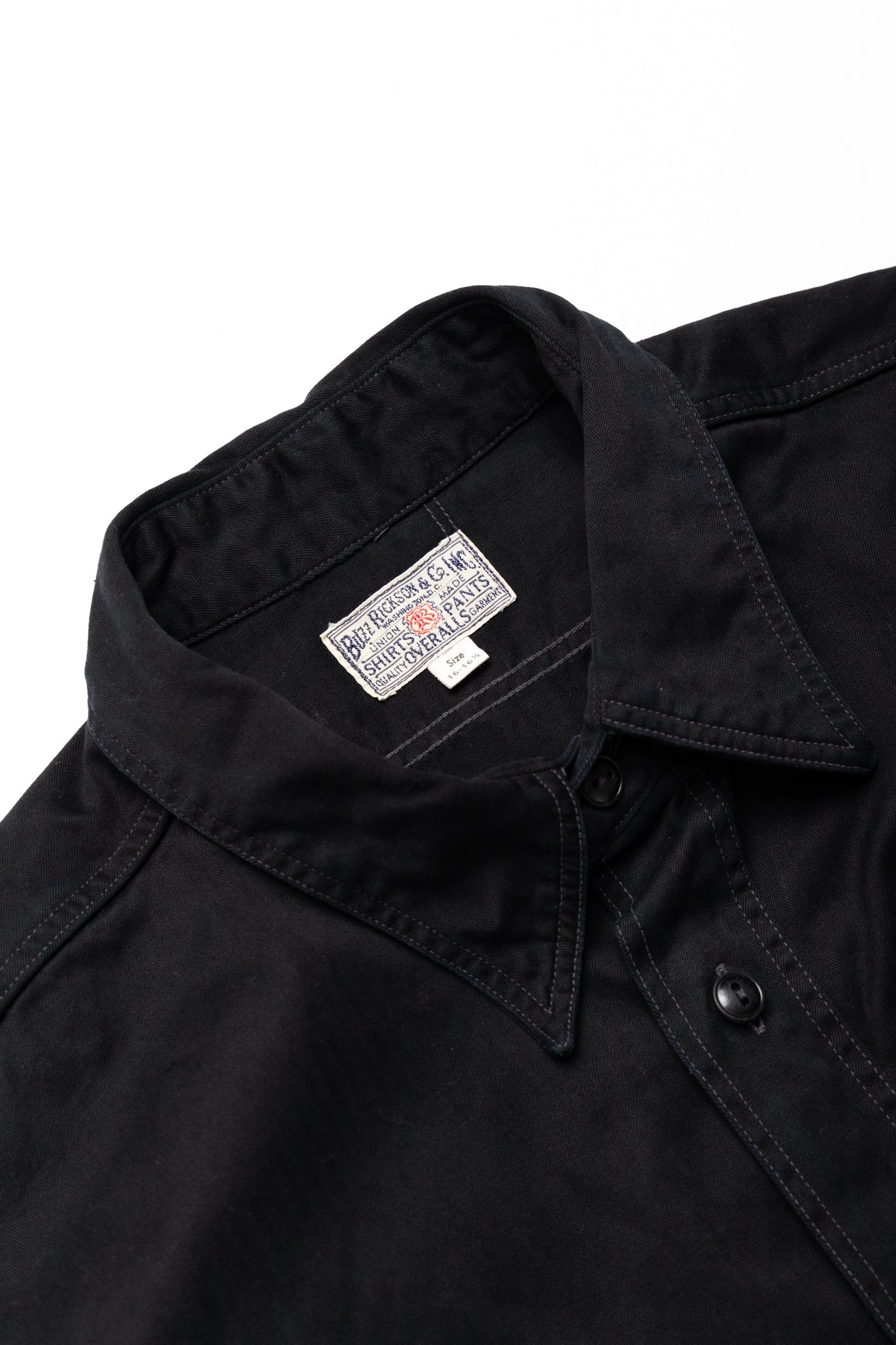 L/S Herringbone Work Shirt - Black