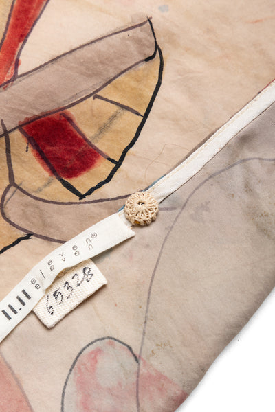 Hand Painted Handkerchief - Whiskey Gold