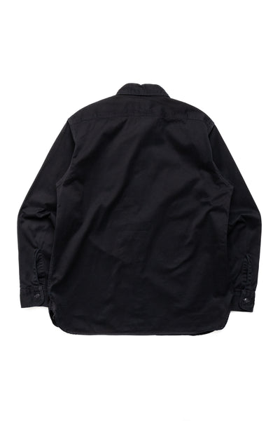 L/S Herringbone Work Shirt - Black