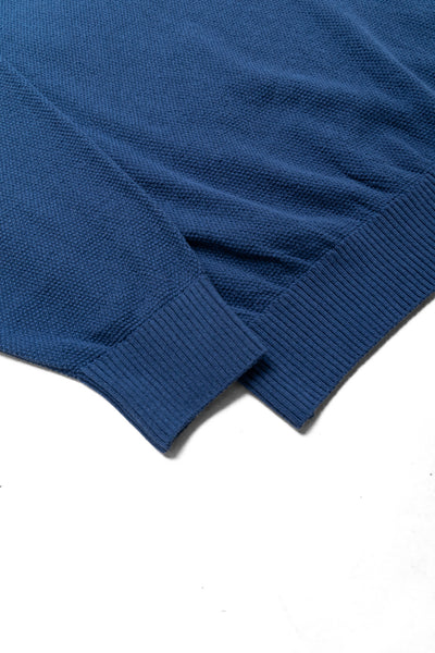 Knit Polo Pique 14G - Navy