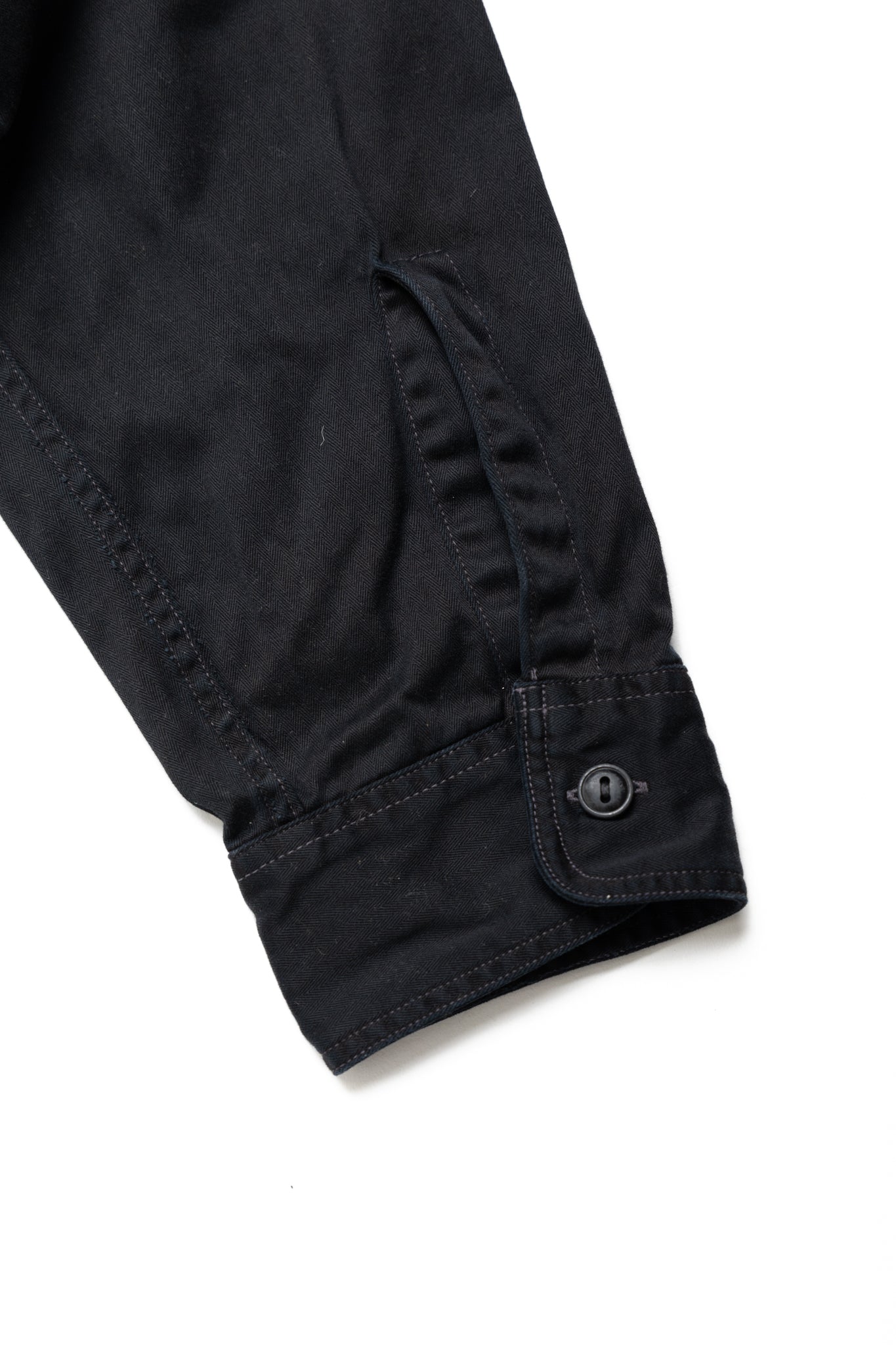 L/S Herringbone Work Shirt - Black