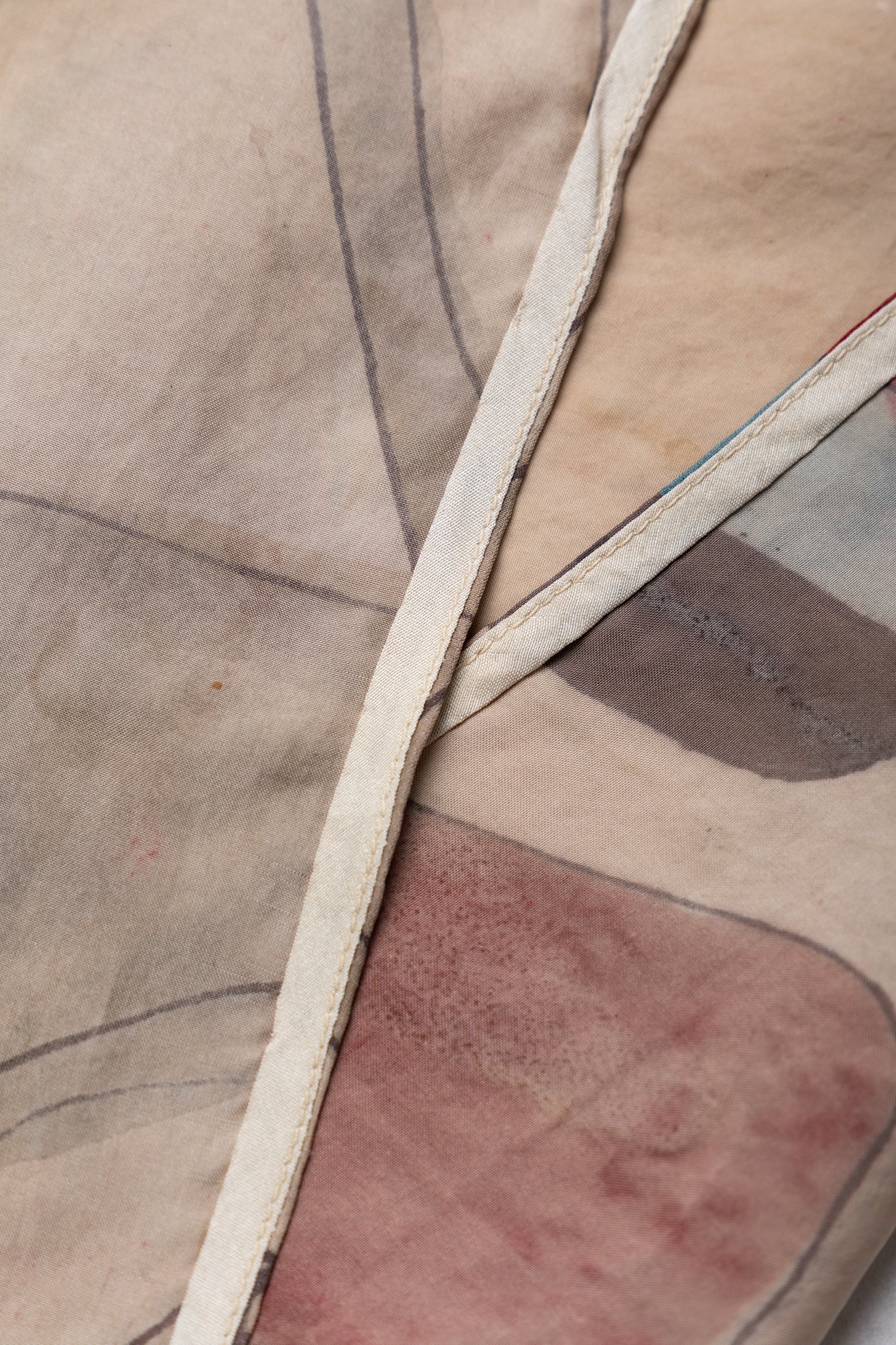 Hand Painted Handkerchief - Whiskey Gold
