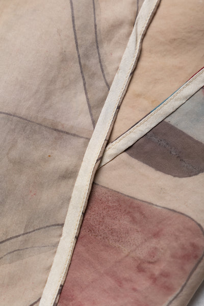 Hand Painted Handkerchief - Whiskey Gold