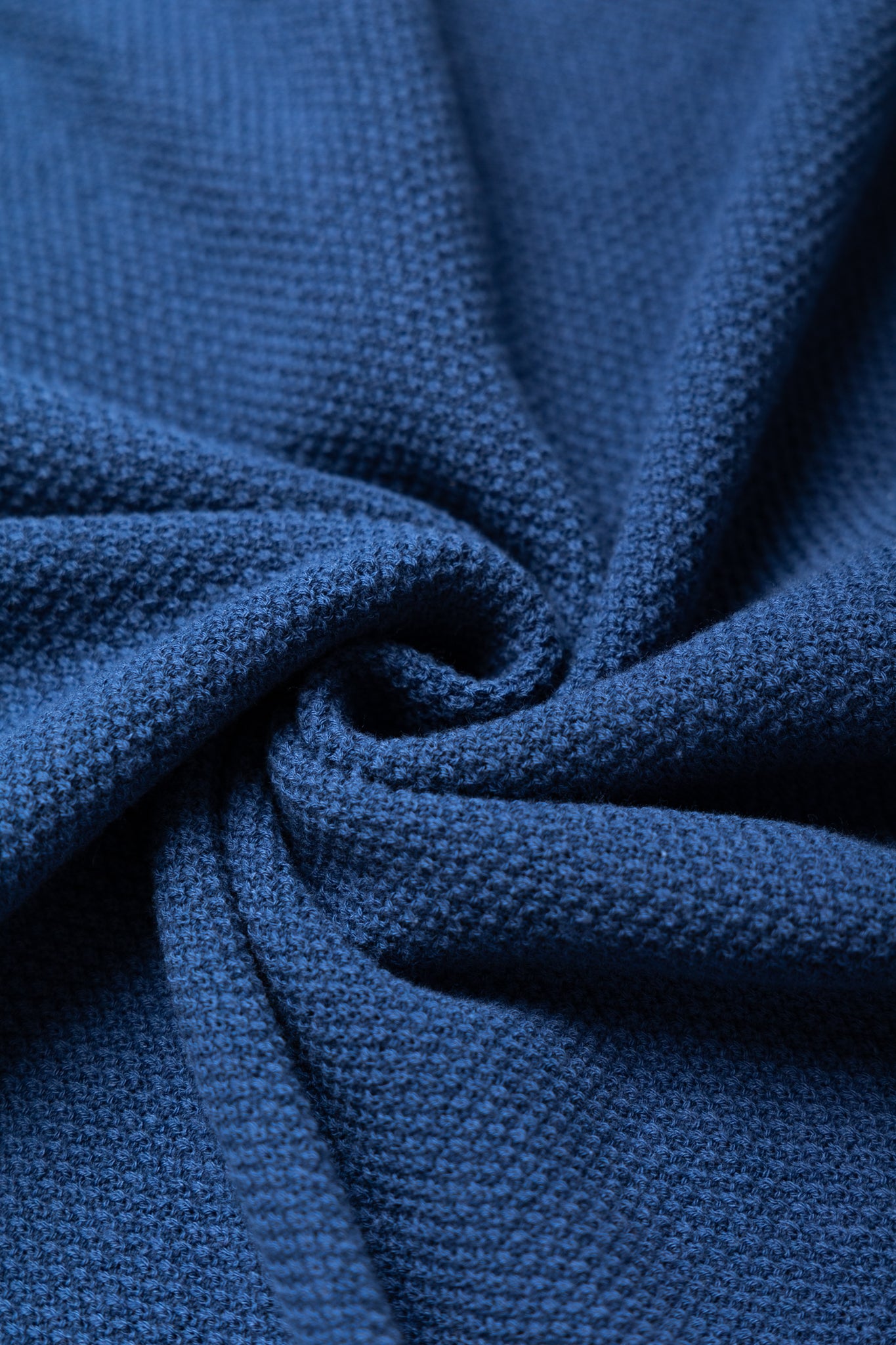 Knit Polo Pique 14G - Navy