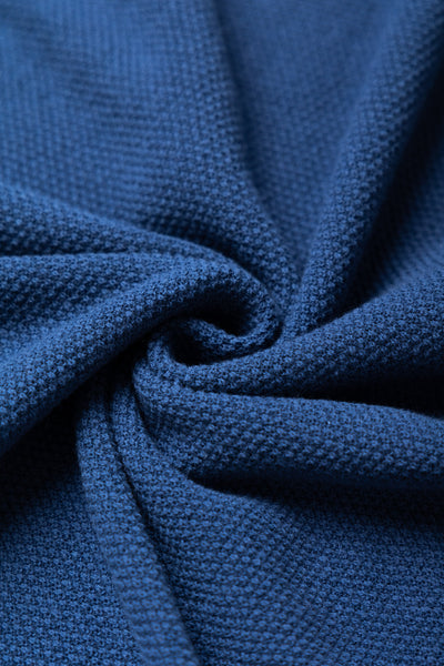 Knit Polo Pique 14G - Navy