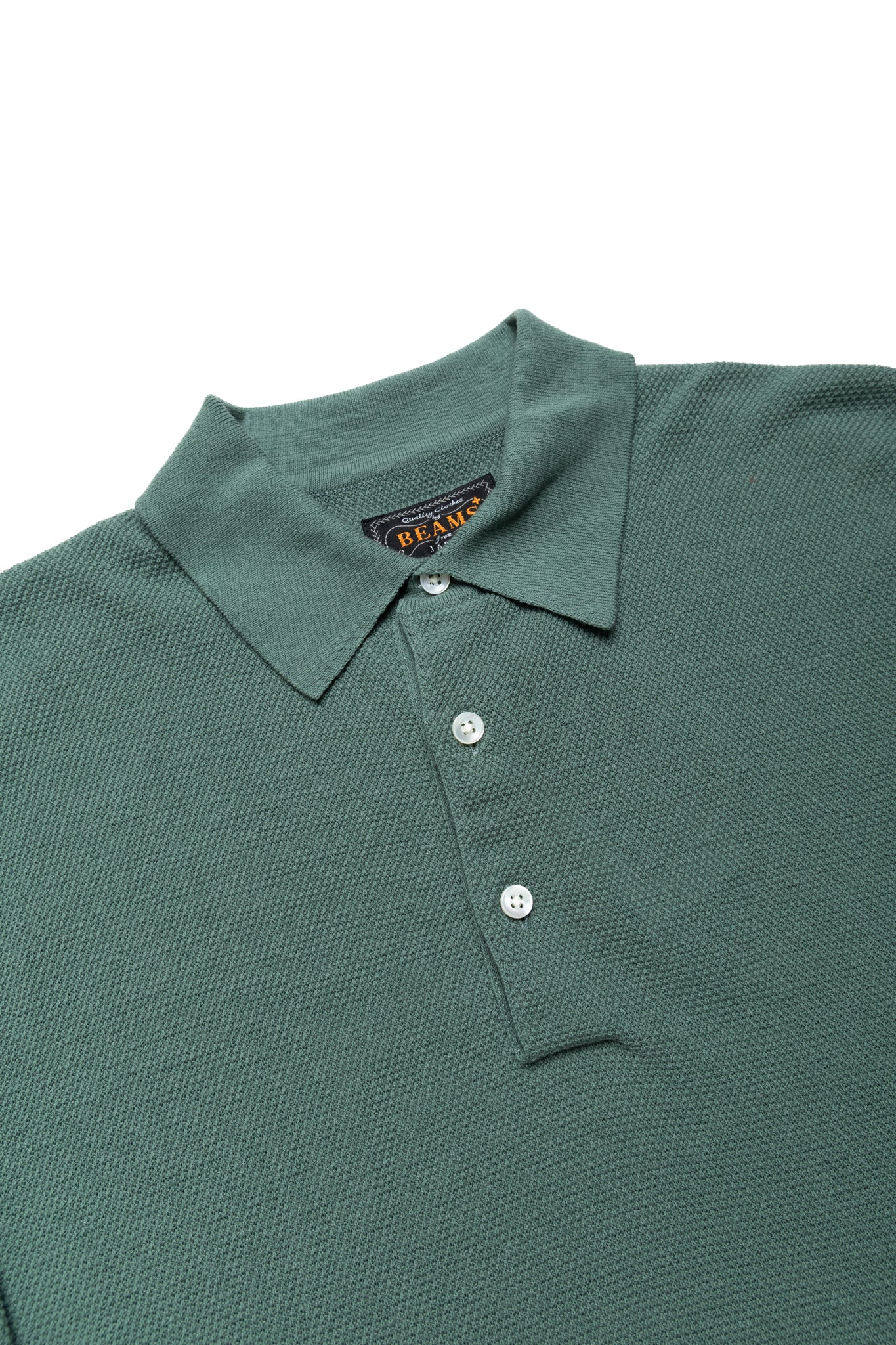 Knit Polo Pique 14G - Olive