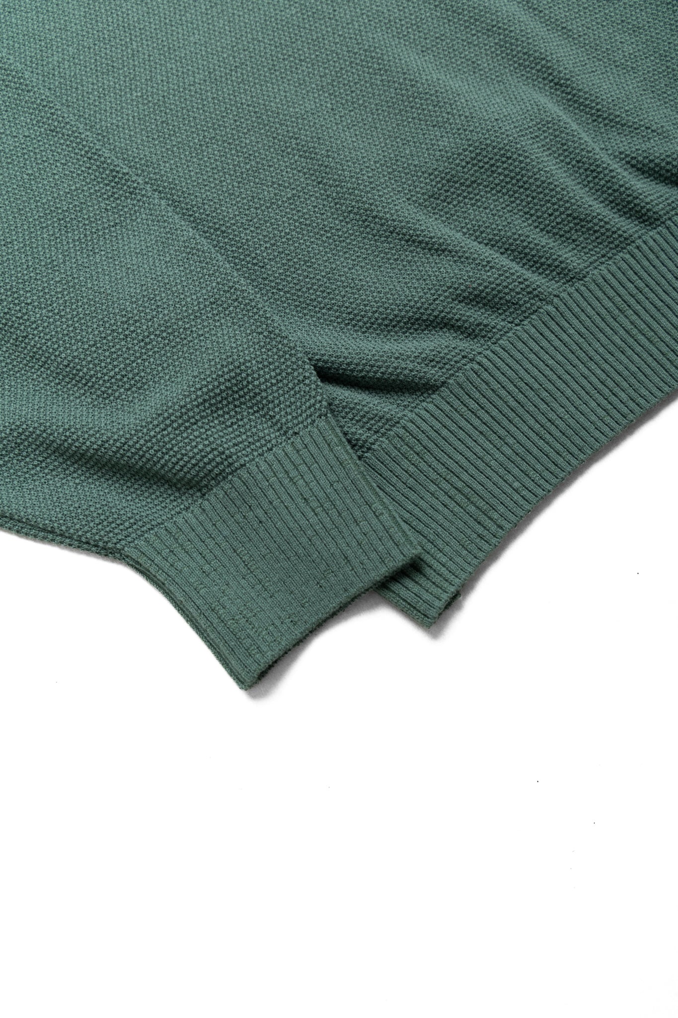Knit Polo Pique 14G - Olive