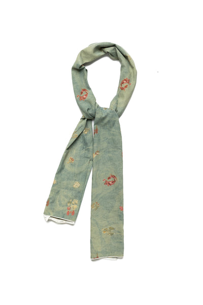 Natural Dyed Scarf - Leaf Green