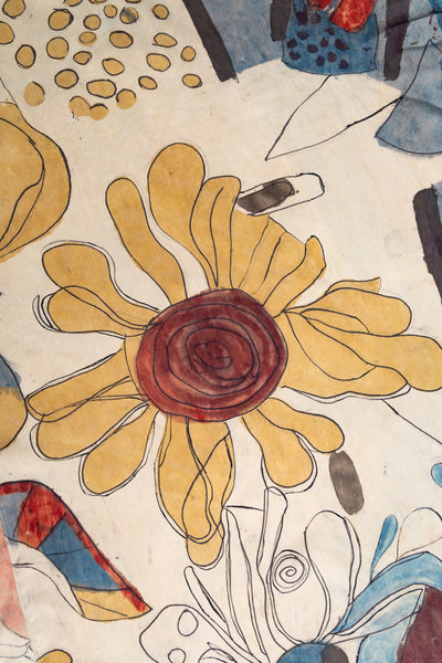 Hand Painted Scarf - Whiskey Gold