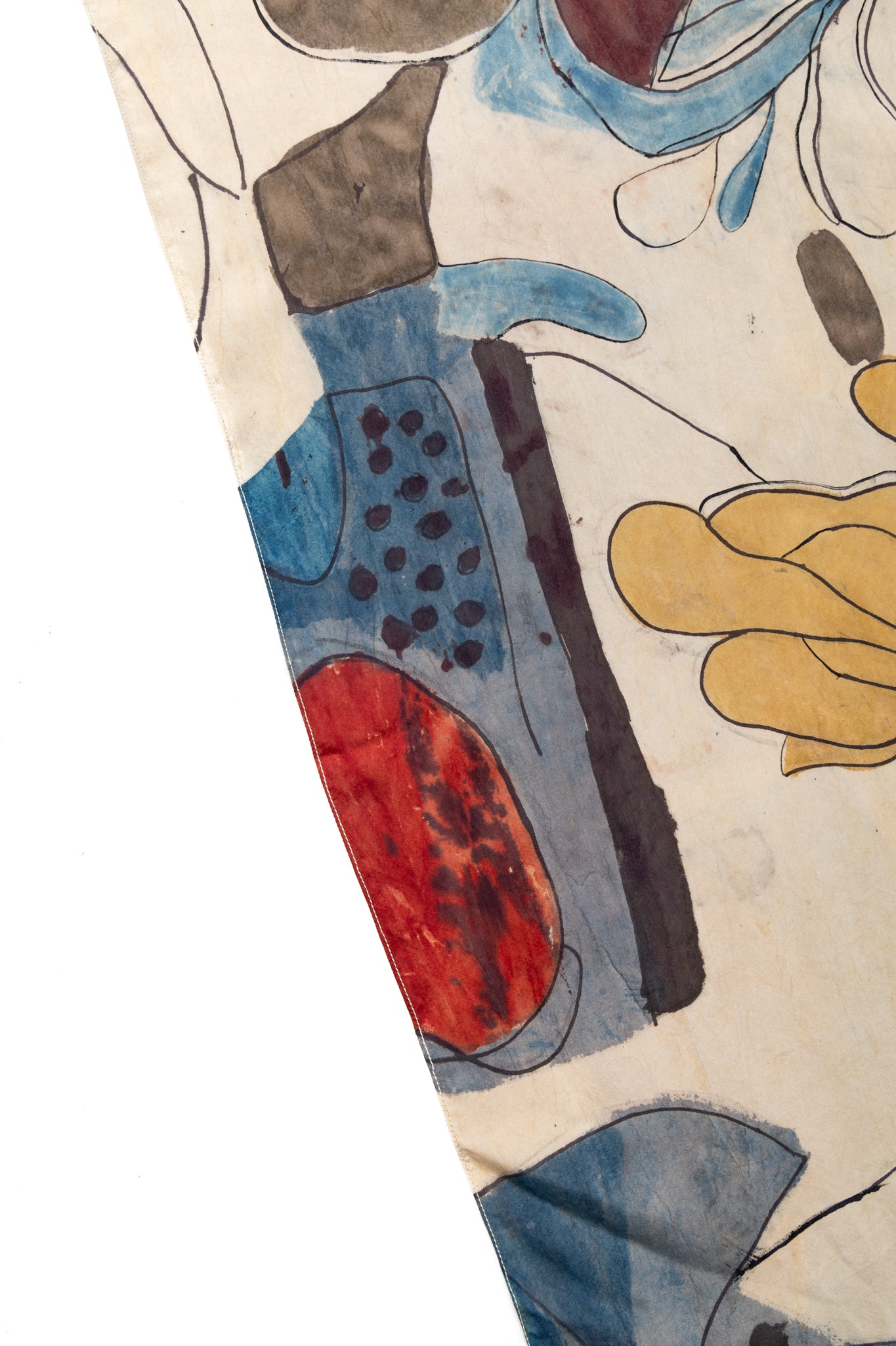 Hand Painted Scarf - Whiskey Gold