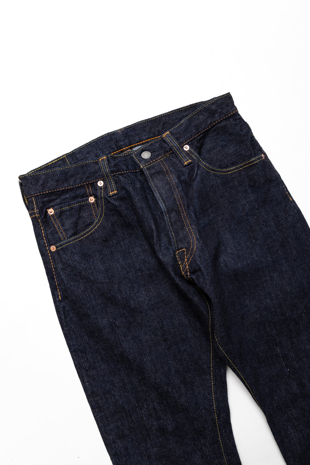 XX-019 14oz Relaxed Tapered Blue In Green Exclusive Version – BLUE