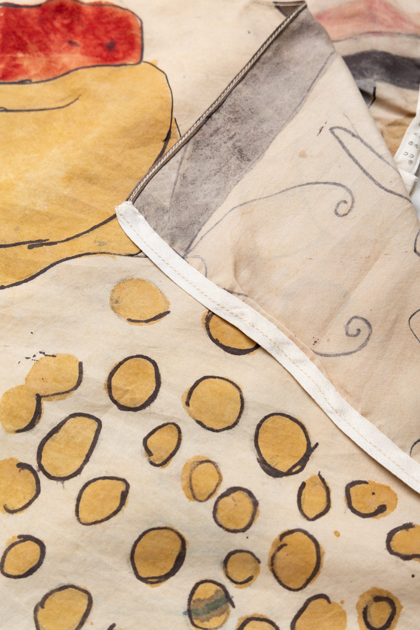 Hand Painted Scarf - Whiskey Gold