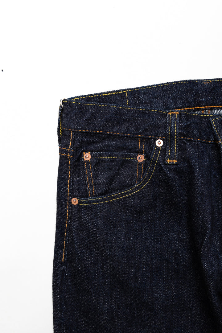 XX-019 14oz Relaxed Tapered Blue In Green Exclusive Version – BLUE