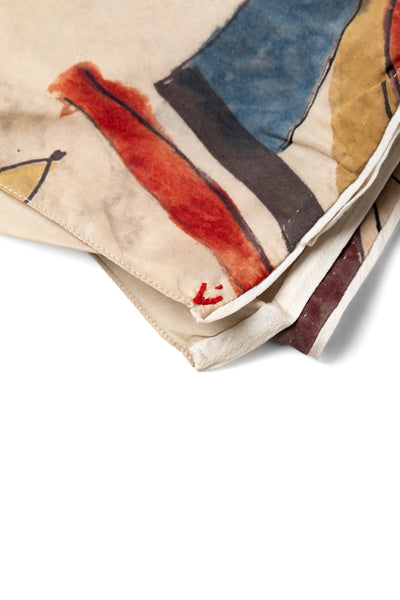 Hand Painted Scarf - Whiskey Gold