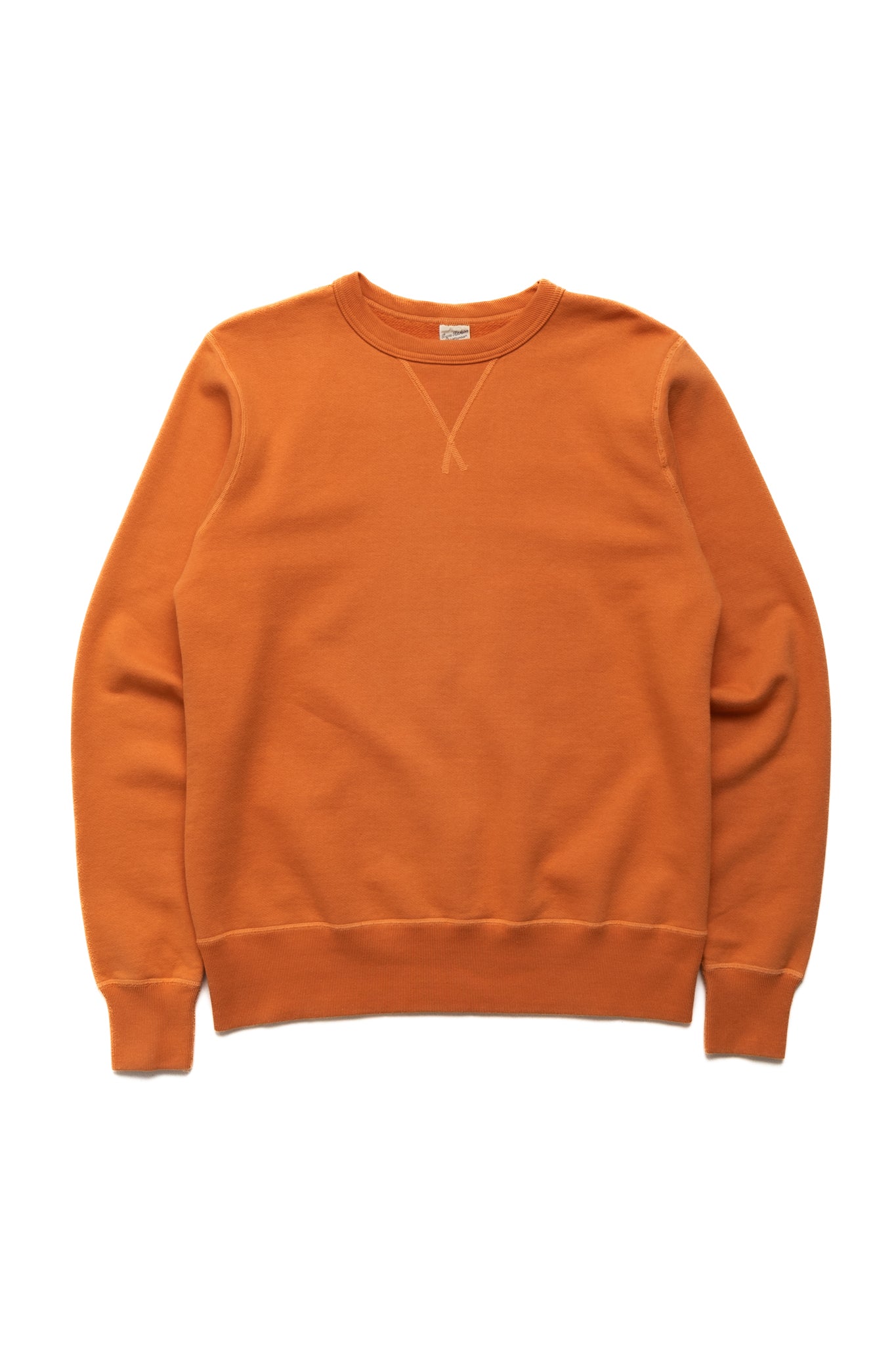 Set-In Crew Neck Sweatshirt - Orange