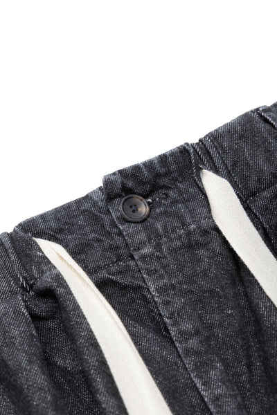 Baggy Trousers Denim Damaged - Black