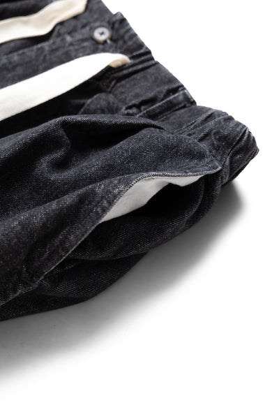 Baggy Trousers Denim Damaged - Black