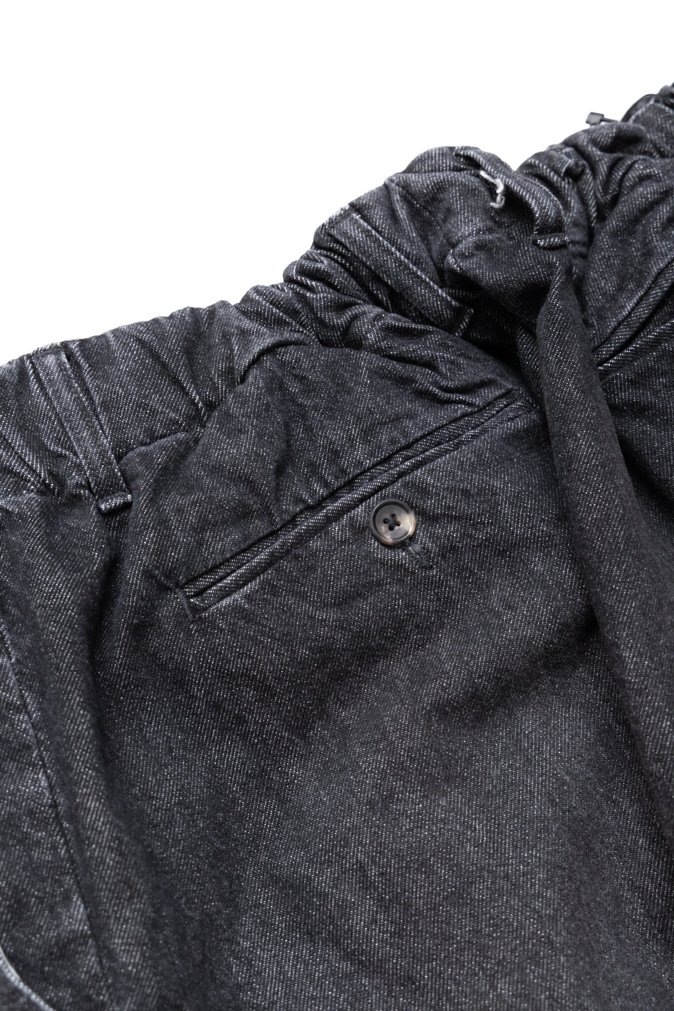 Baggy Trousers Denim Damaged - Black
