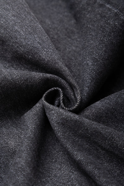 Baggy Trousers Denim Damaged - Black