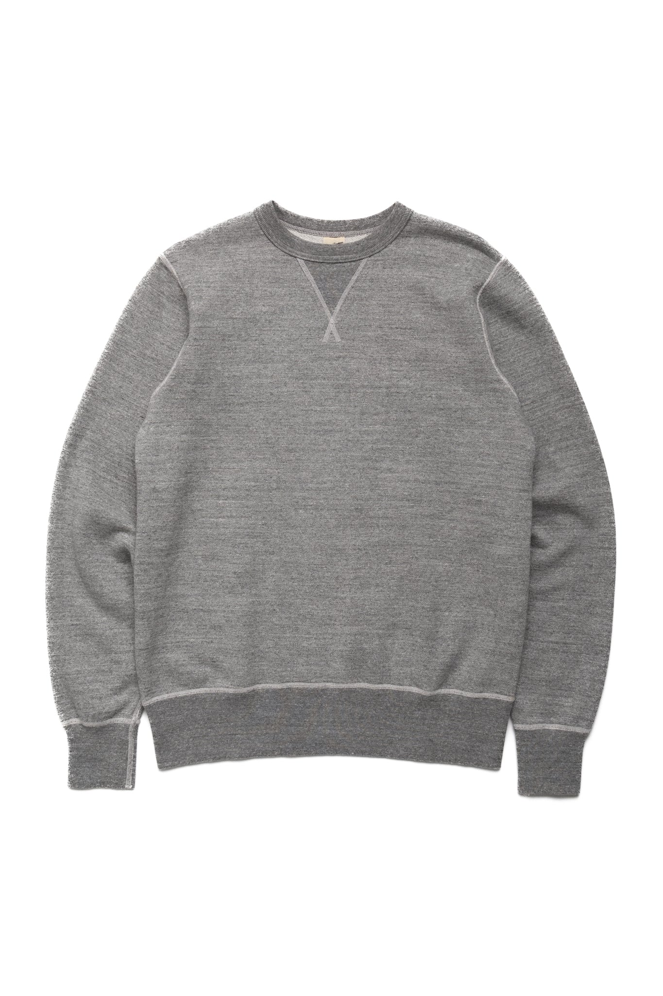 Set-In Crew Neck Sweatshirt - H. Grey