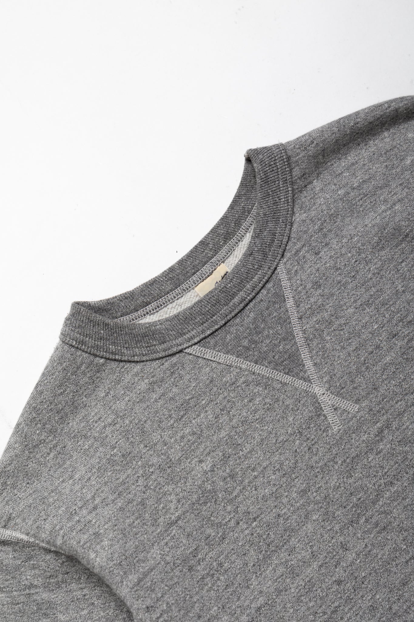 Set-In Crew Neck Sweatshirt - H. Grey