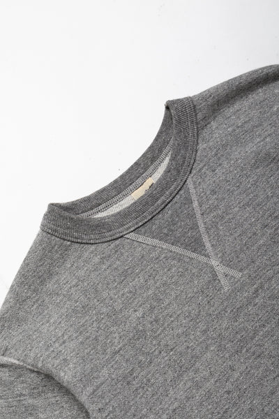 Set-In Crew Neck Sweatshirt - H. Grey