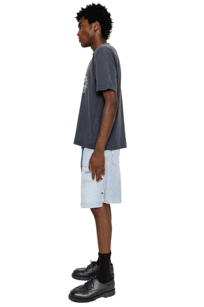 20/- Jersey Crew T (PECKISH Rain Skull) - Black
