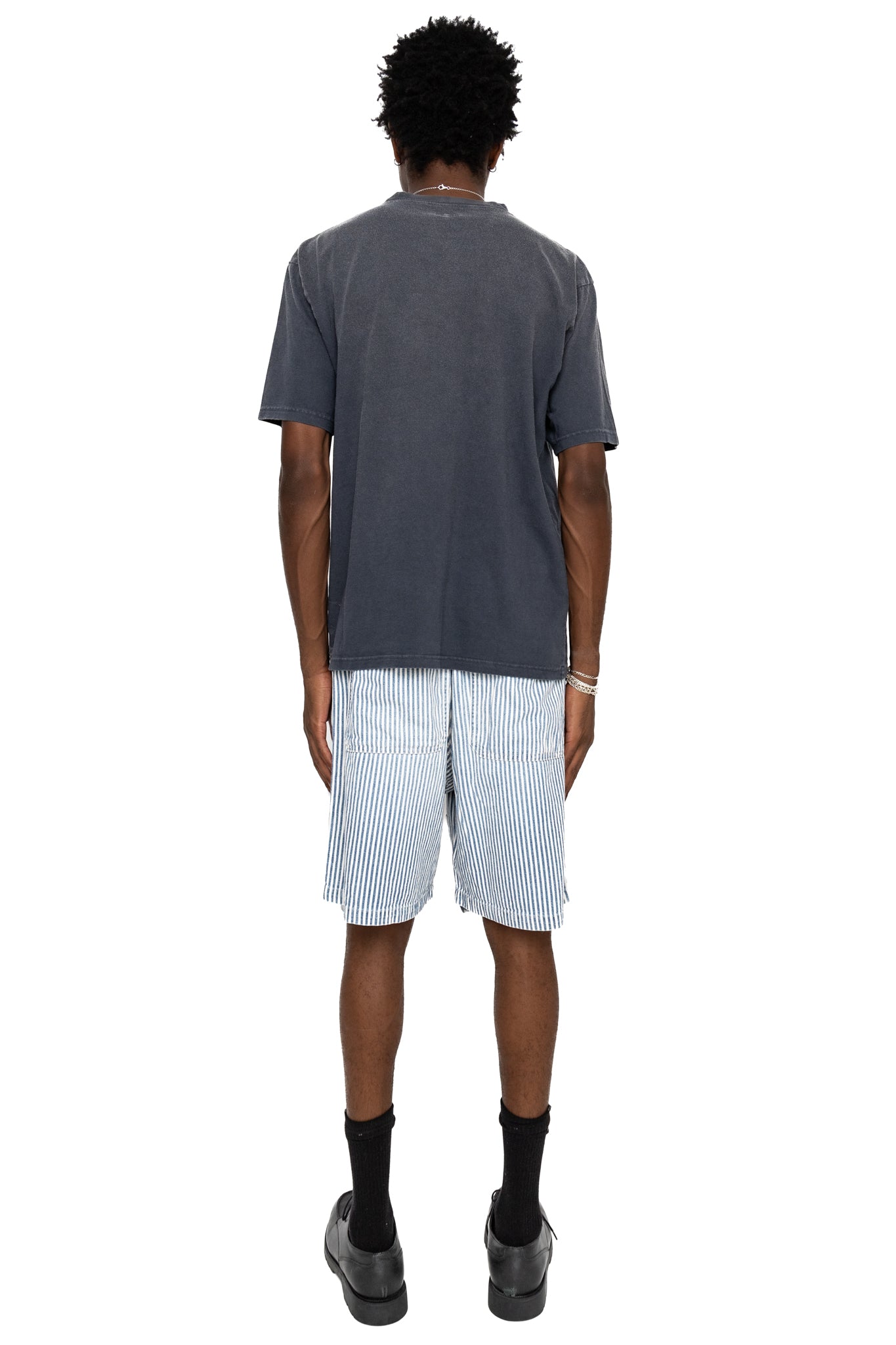 20/- Jersey Crew T (PECKISH Rain Skull) - Black