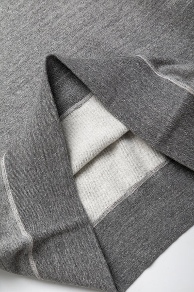 Set-In Crew Neck Sweatshirt - H. Grey