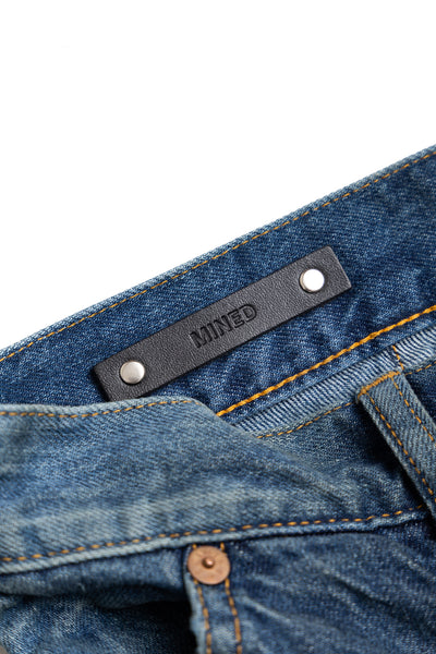 Double Knee Denim Work Shorts - Faded