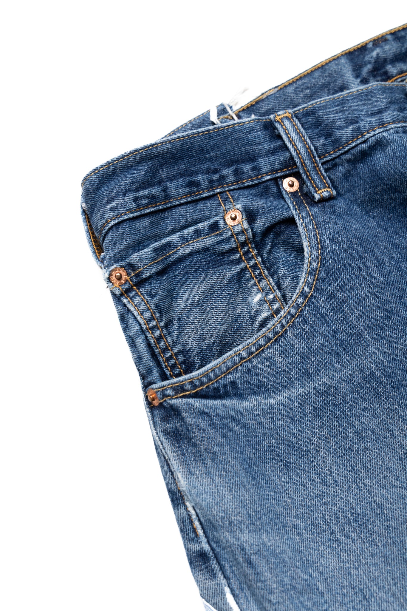 OLD PARK × MINEDENIM Inside-Out Chaps Jeans - Size 34