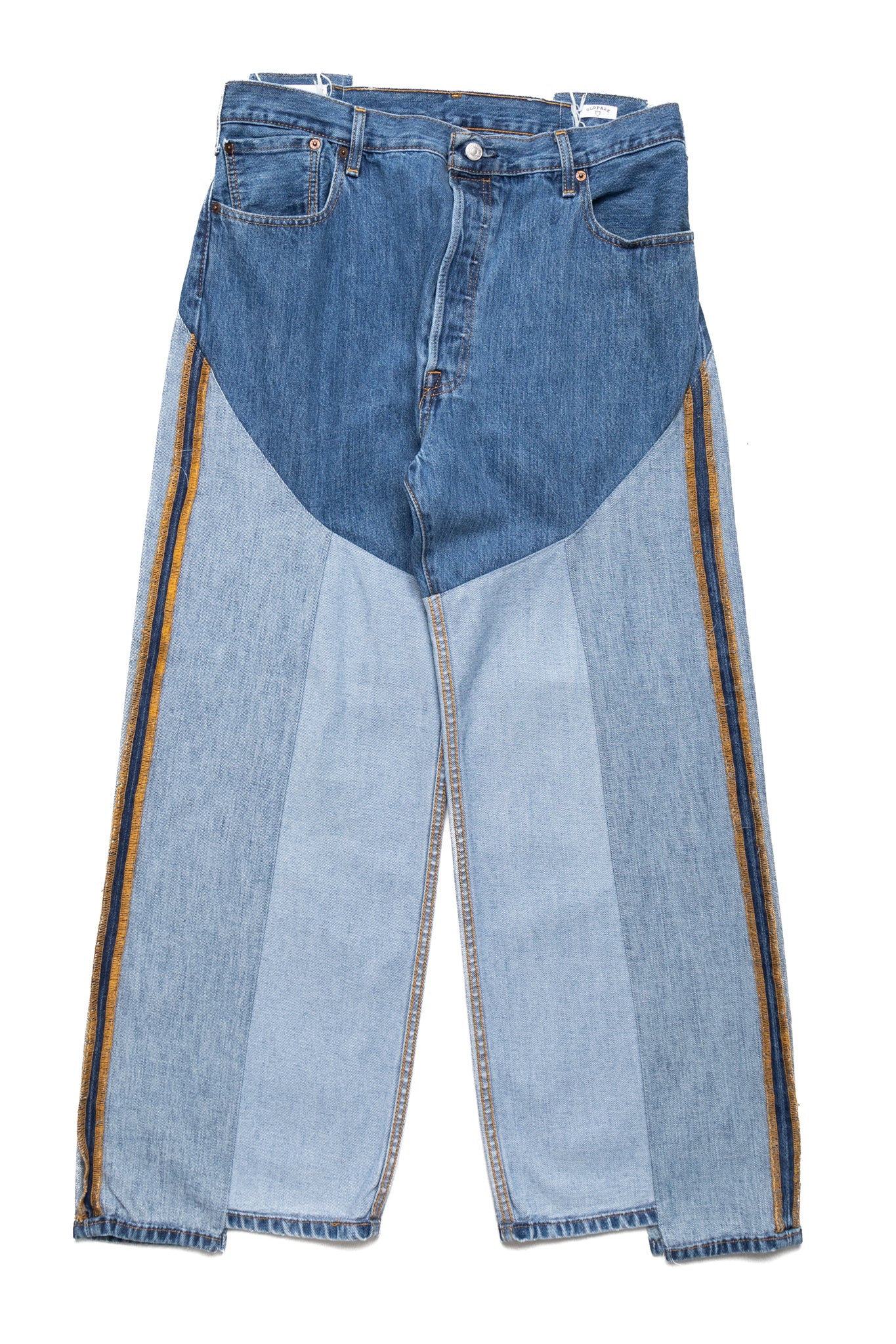 OLD PARK × MINEDENIM Inside-Out Chaps Jeans - Size 36