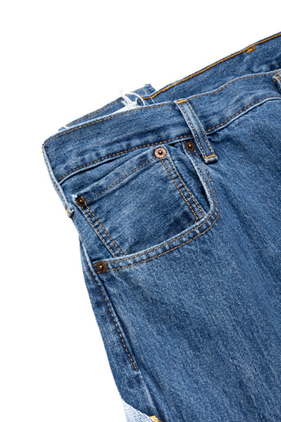 OLD PARK × MINEDENIM Inside-Out Chaps Jeans - Size 36