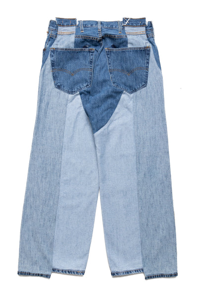 OLD PARK × MINEDENIM Inside-Out Chaps Jeans - Size 36