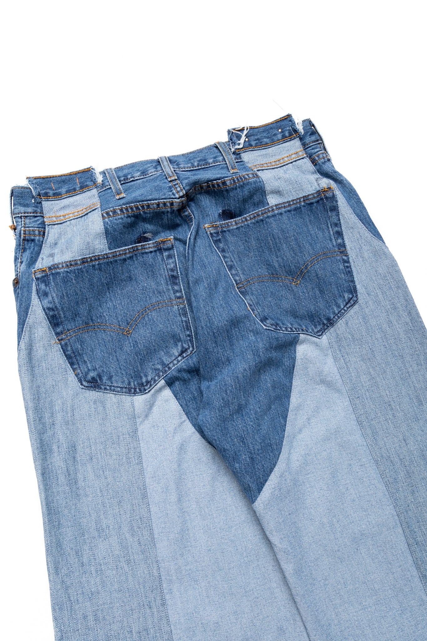 OLD PARK × MINEDENIM Inside-Out Chaps Jeans - Size 36