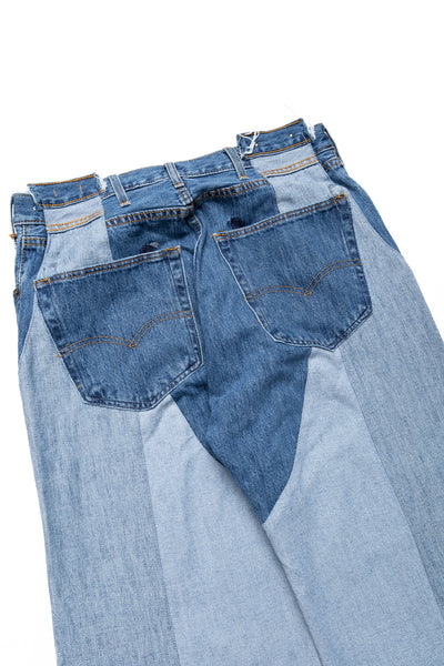 OLD PARK × MINEDENIM Inside-Out Chaps Jeans - Size 36