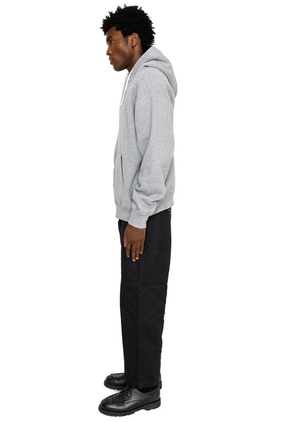 Sweat Pullover Hoodie Raised Back - Grey