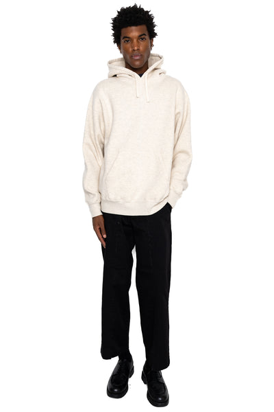 Sweat Pullover Hoodie Raised Back - Oatmeal