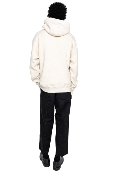 Sweat Pullover Hoodie Raised Back - Oatmeal