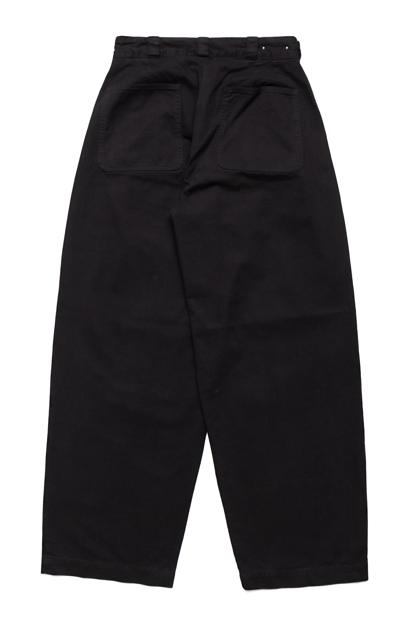 E.Wide Chino Trousers - Black