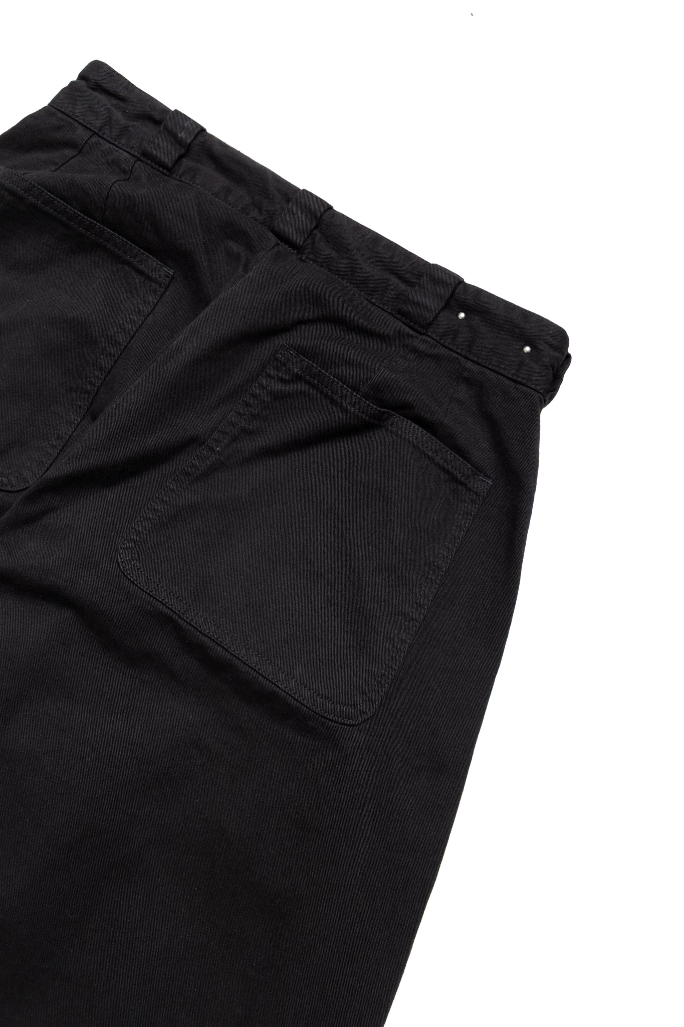 E.Wide Chino Trousers - Black